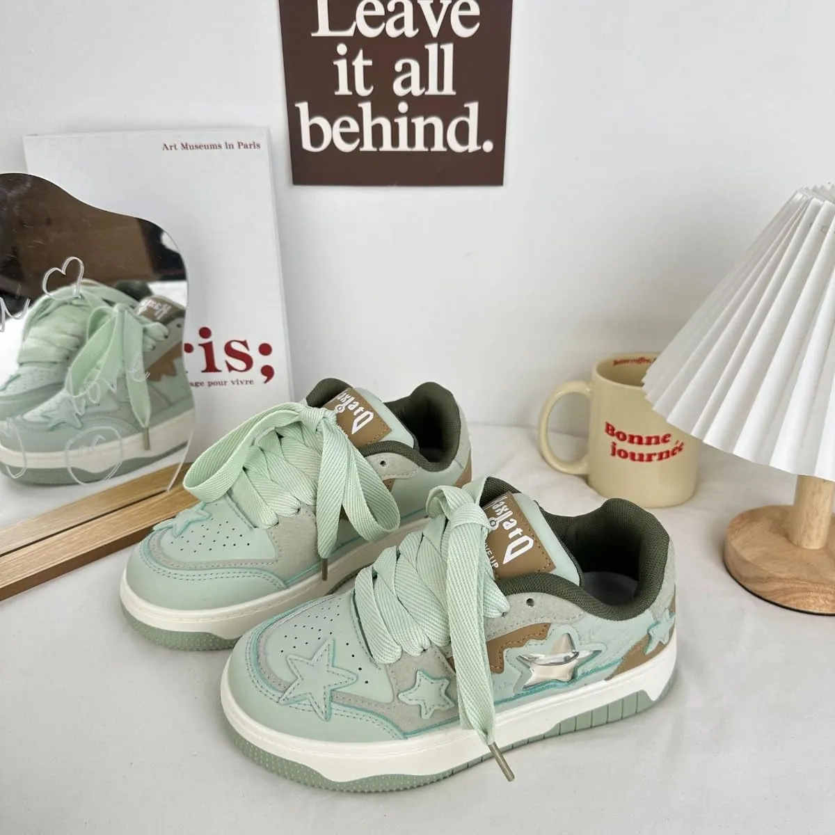 Dopamine Chunky Star Shoes Women Y2K Colorful Platform Tennis Sneakers Spring Fashion Casual Streetwear for Girls Students