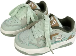 Dopamine Chunky Star Shoes Women Y2K Colorful Platform Tennis Sneakers Spring Fashion Casual Streetwear for Girls Students