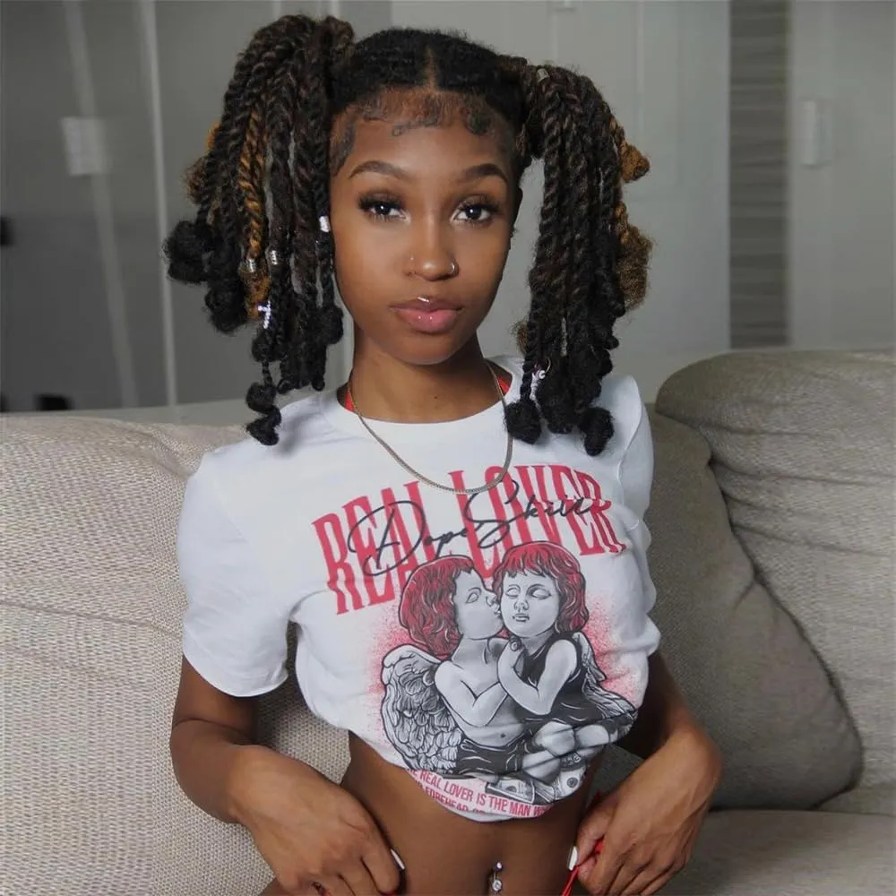 DopeSkill Graphic Tee Streetwear Hip Hop Hypebeast Street Style Crew Neck Unisex T-Shirt Sneaker Colour Matching Shirts Angel