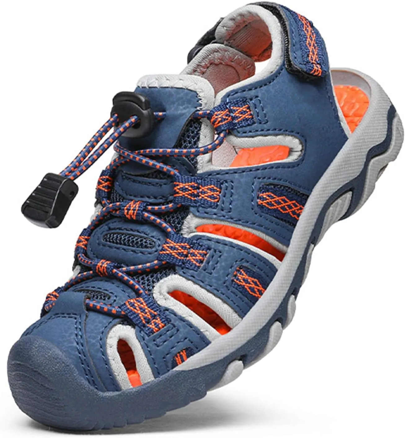 DREAM PAIRS Boys Girls Summer Outdoor Athletic Sport Sandals Walking Hiking Hook and Loop Adjustable Multicolor for Toddler/Little/Big Kids