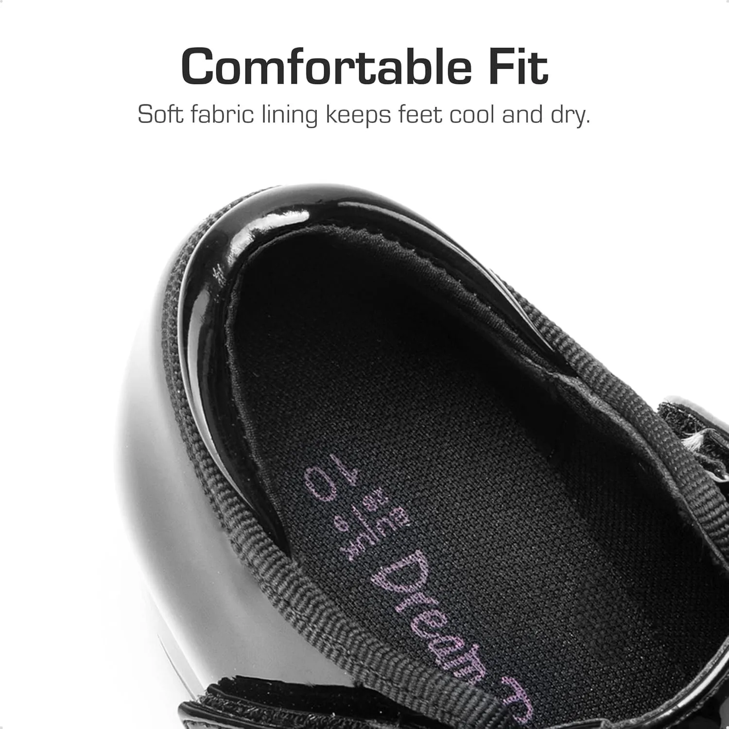 DREAM PAIRS Kids Tap Shoes for Girls Dance Shoes Boys Easy Strap Tap Mary Jane Flats PU Leather for Toddler/Little Kid/Big Kid