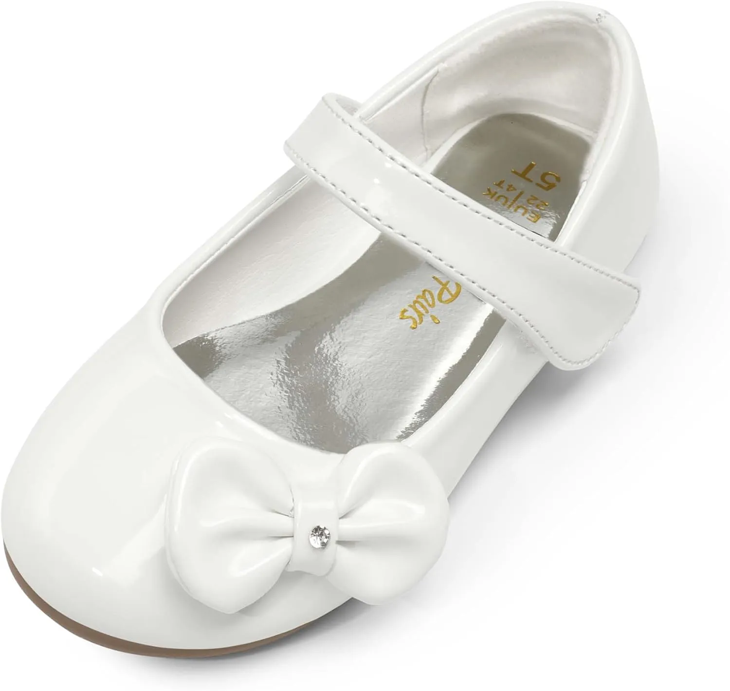 DREAM PAIRS Toddler Dress Shoes Mary Jane Flats for Girls Side Bow Ballerina Shoes
