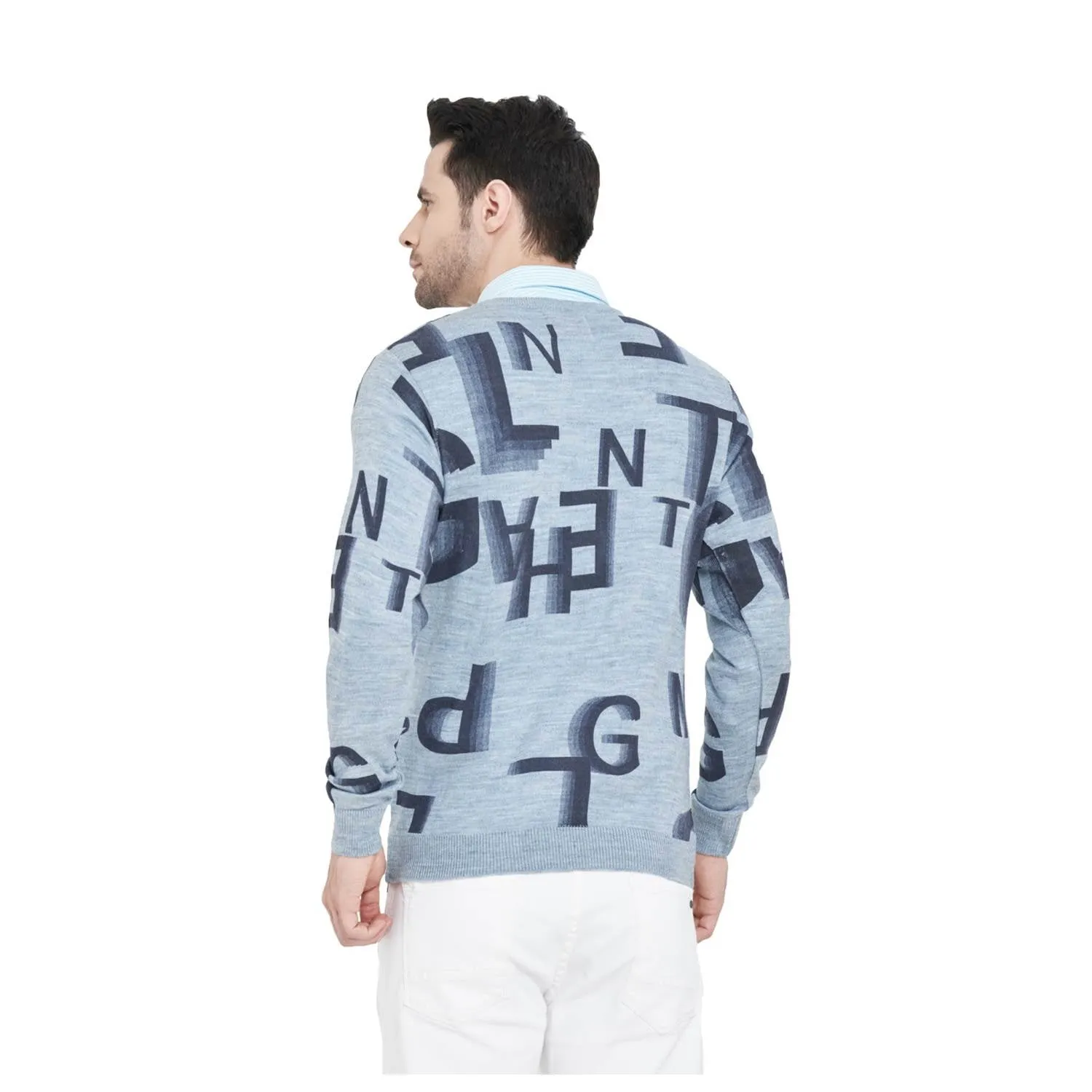 Duke Stardust Men Full Sleeve V-Neck Sweater (SDS8057)