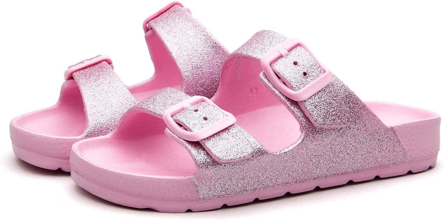 EasyStar Boys and Girls Adjustable Strap EVA Slipper Sandal