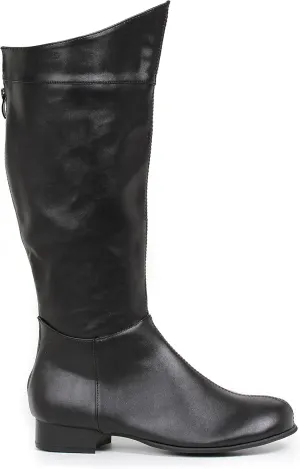 Ellie Shoes Men's Shazam Superhero Boots - Costume Shoes, Black Patent, Medium