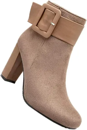 ERINGOGO Women's Winter Short Boots Pointed Toe High Heel Shoes Fashion Short Boots for Women Comfortable and Stylish