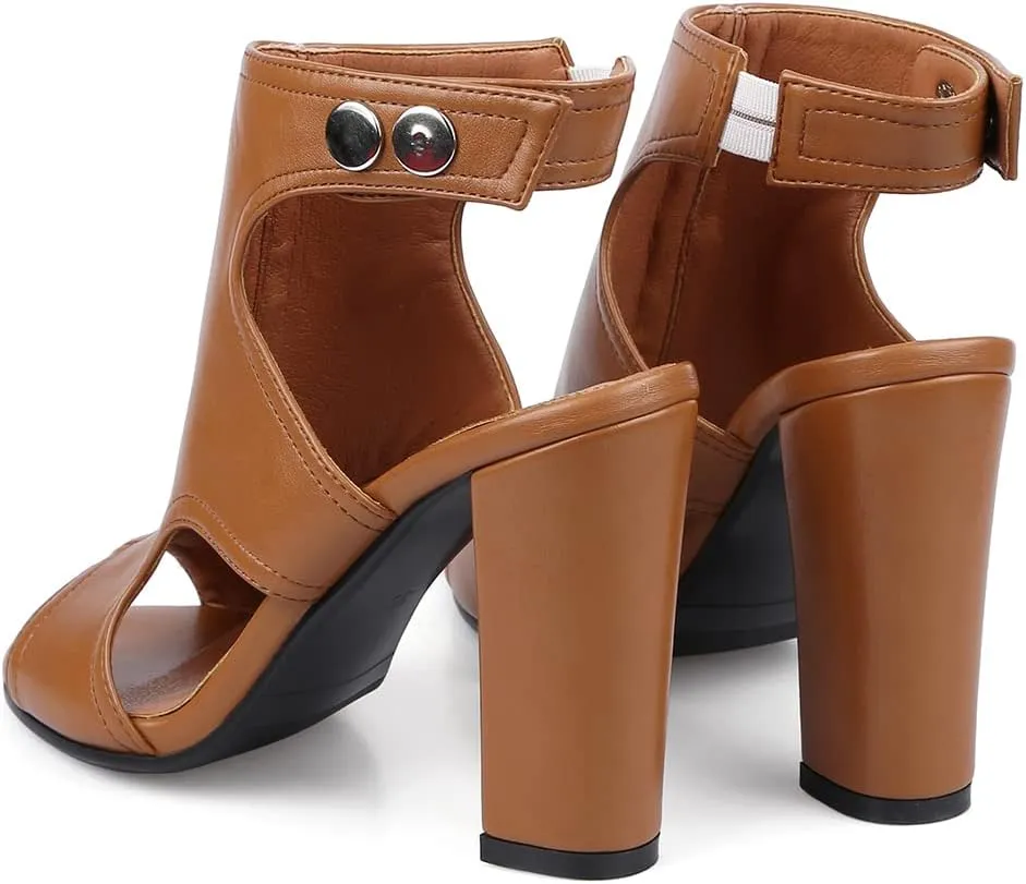 Fashion Peep Toe Booties Womens Cutout Stiletto High Heels