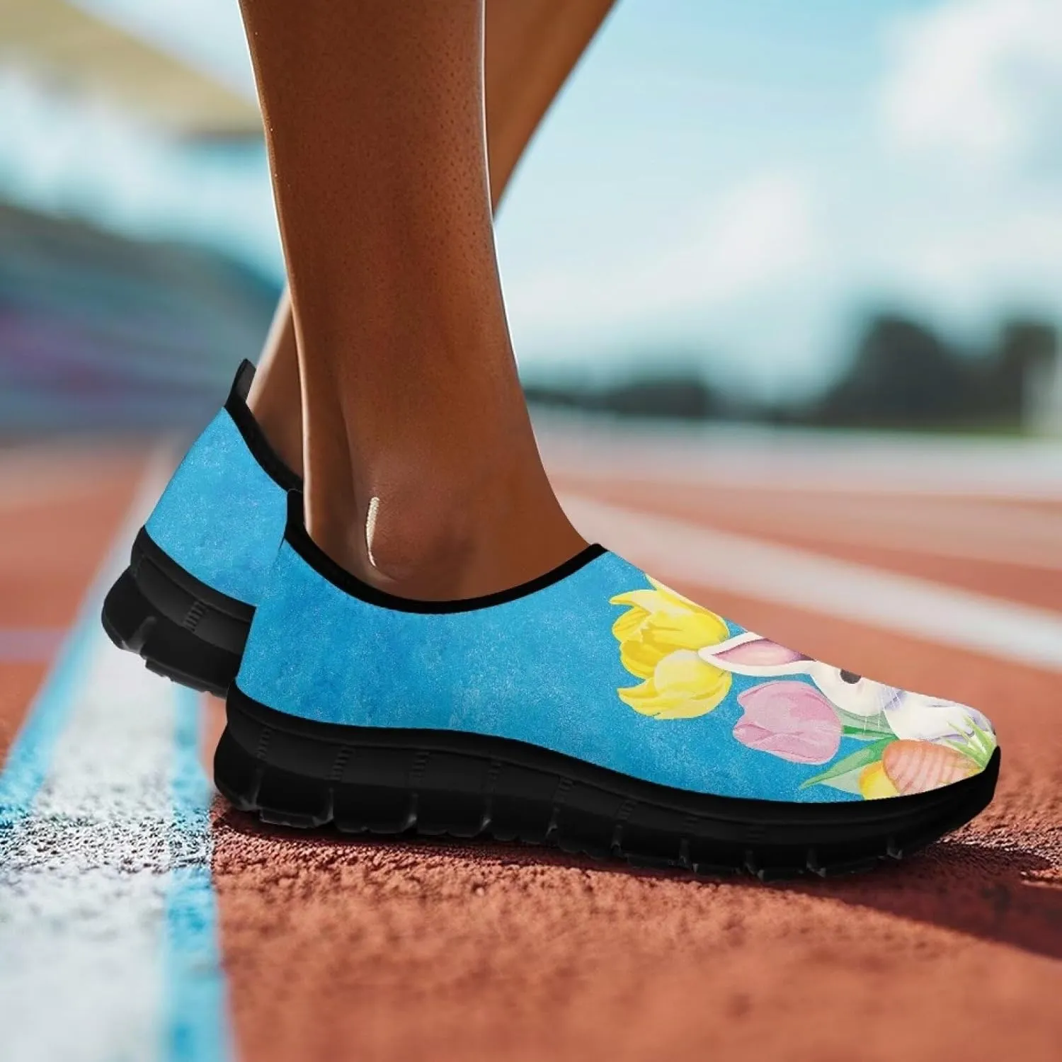 Fashion Sneakers for Women Lightweight Walking Casual Slip Ons Comfortable Art Painted Soft Athletic Travel Shoes for Ladies Festival Serise US Size 5.5-11.5