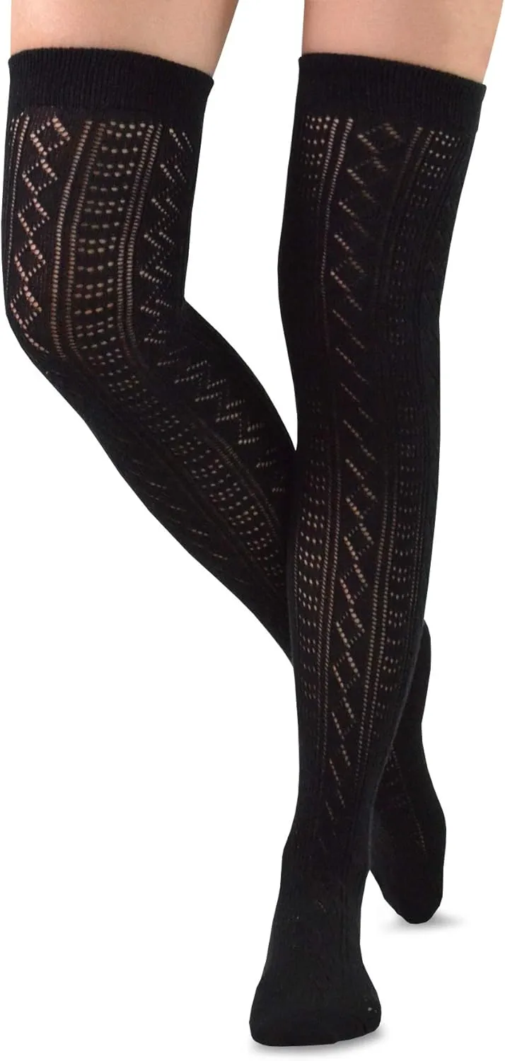 Fashionable Cotton Slouchy Boot Socks for Women and Girls: Long Thigh Highs, Over-the-Knee Highs, and Knee Highs