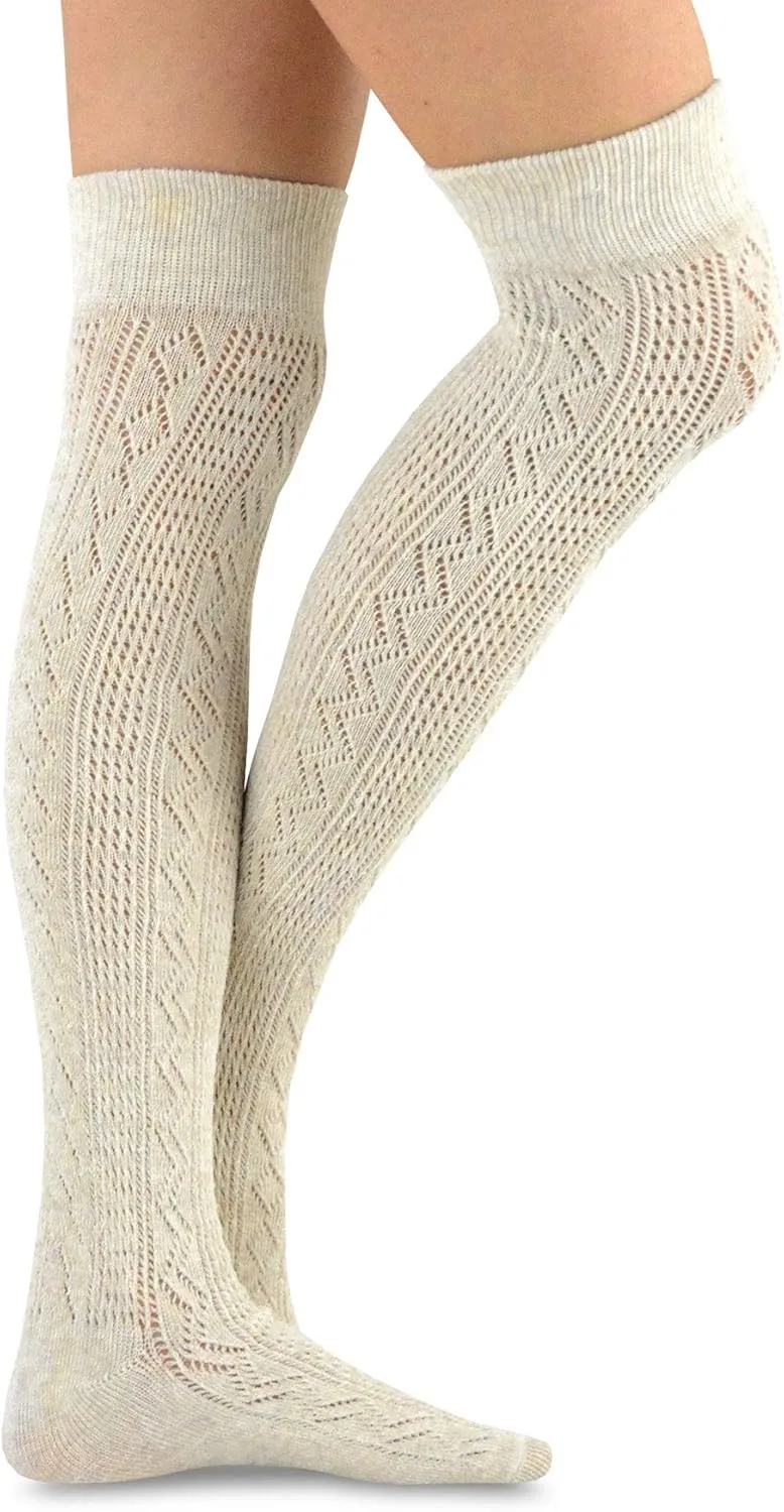Fashionable Cotton Slouchy Boot Socks for Women and Girls: Long Thigh Highs, Over-the-Knee Highs, and Knee Highs
