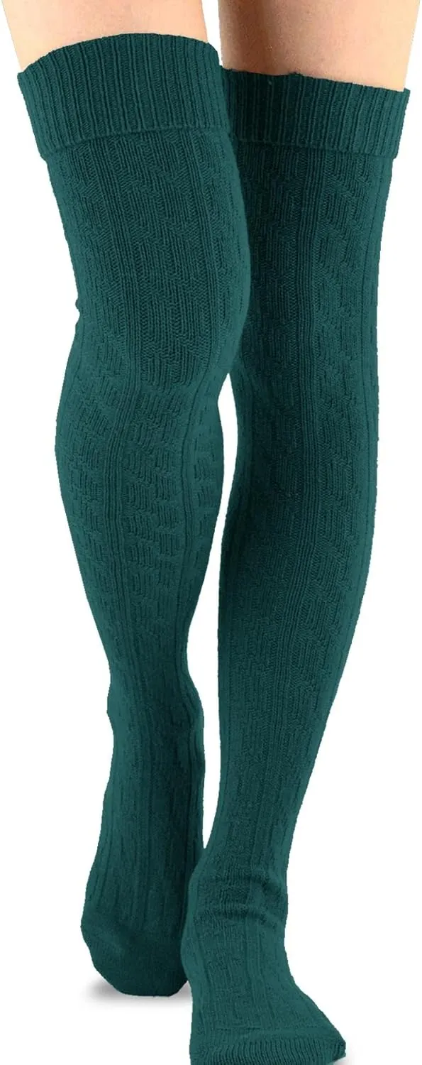 Fashionable Cotton Slouchy Boot Socks for Women and Girls: Long Thigh Highs, Over-the-Knee Highs, and Knee Highs