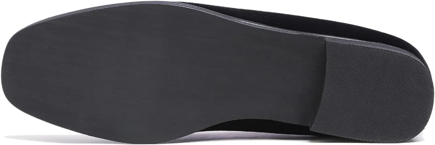 FEVERSOLE Women's Fashion Dress Comfort Low Heel Office Penny Loafer Flats