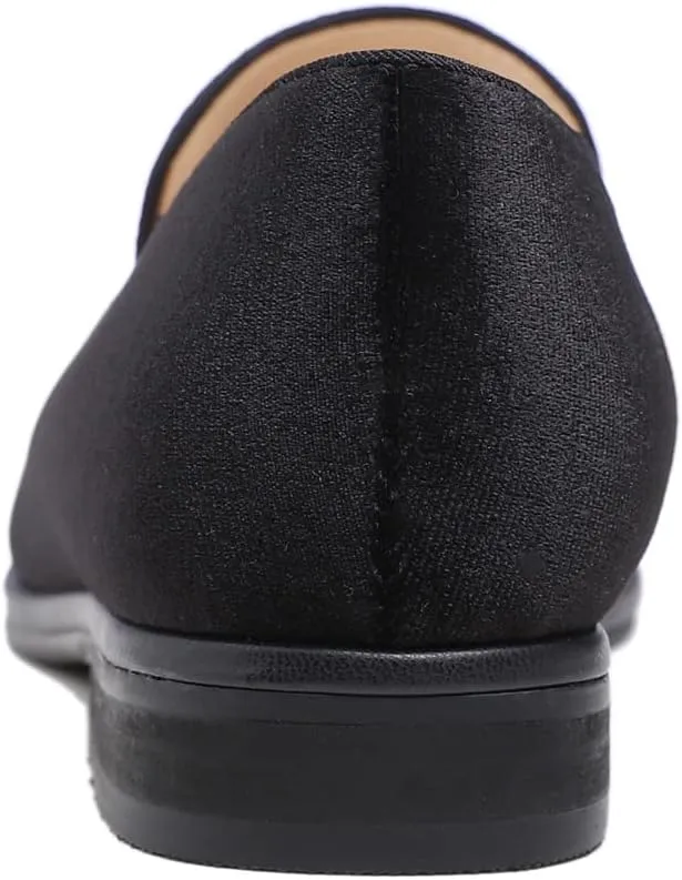 FEVERSOLE Women's Fashion Dress Comfort Low Heel Office Penny Loafer Flats