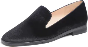 FEVERSOLE Women's Fashion Dress Comfort Low Heel Office Penny Loafer Flats