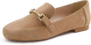 Feversole Women's Fashion Trim Deco Loafer Slippers