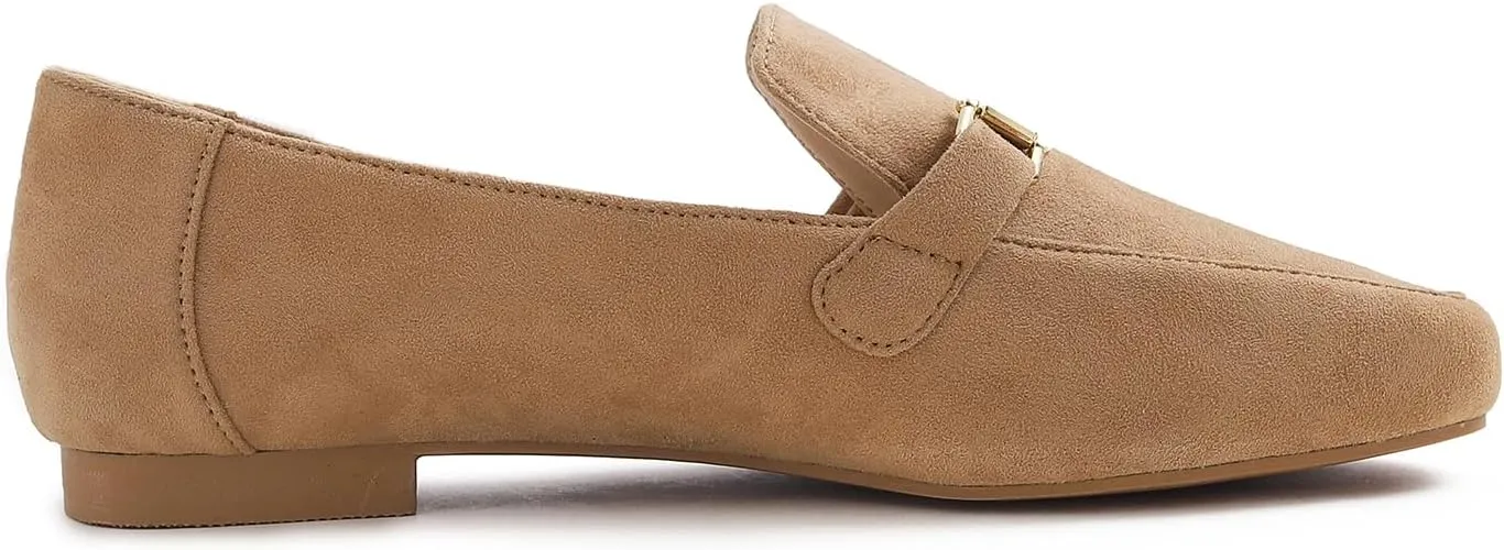Feversole Women's Fashion Trim Deco Loafer Slippers