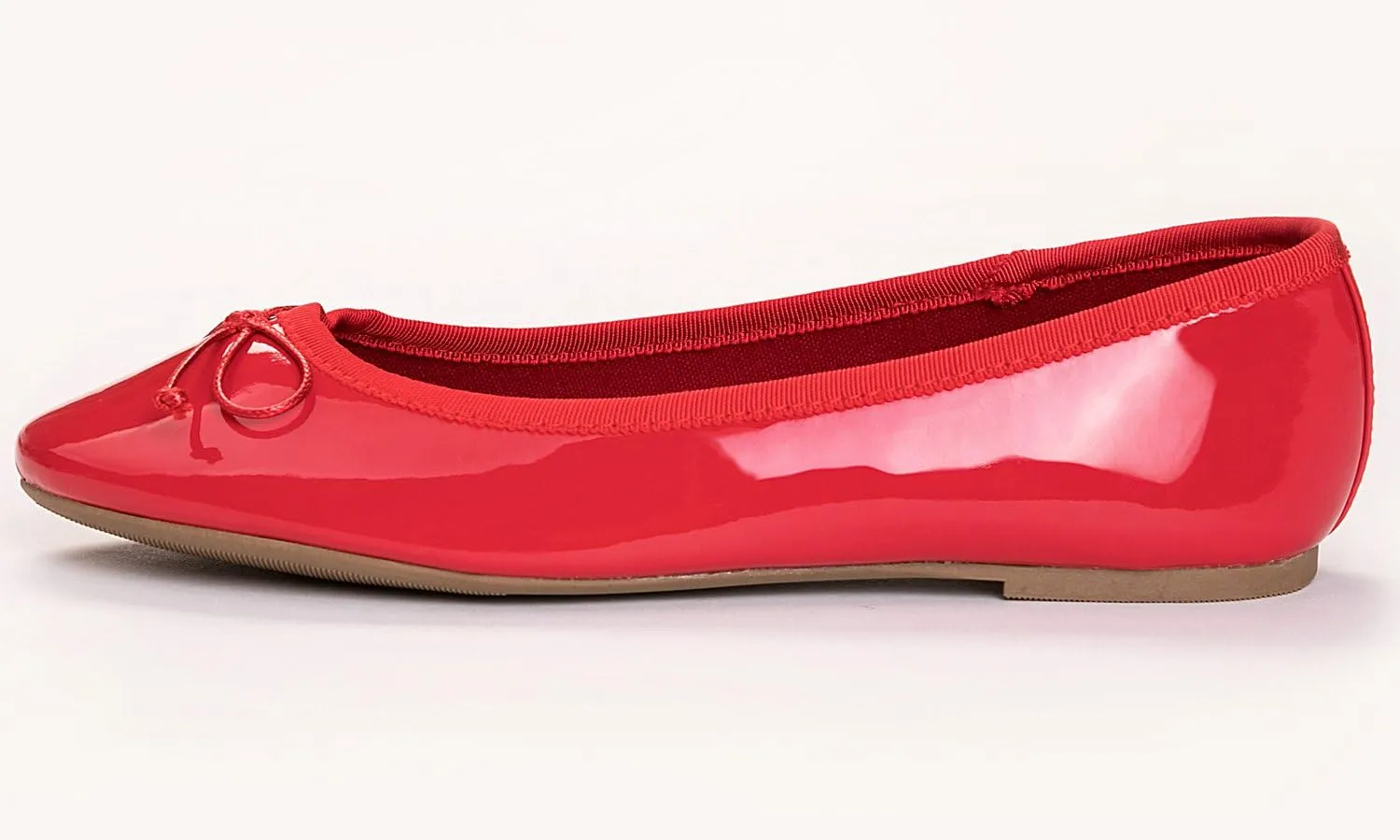 FEVERSOLE Women's Macaroon Colorful Memory Foam Cushion Insock Patent Ballet Flat