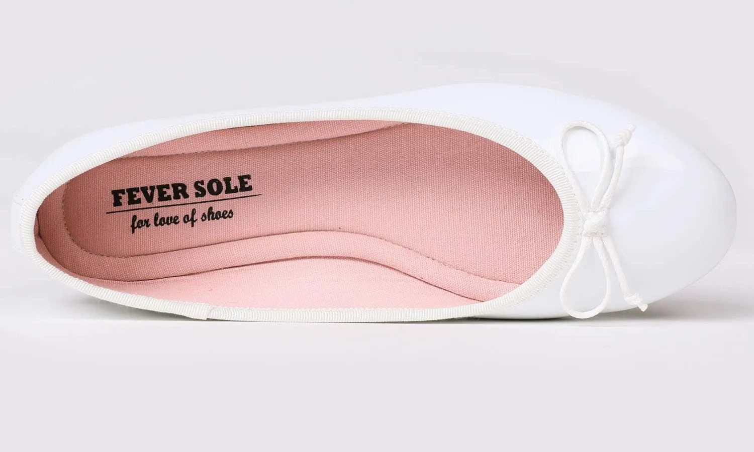FEVERSOLE Women's Macaroon Colorful Memory Foam Cushion Insock Patent Ballet Flat