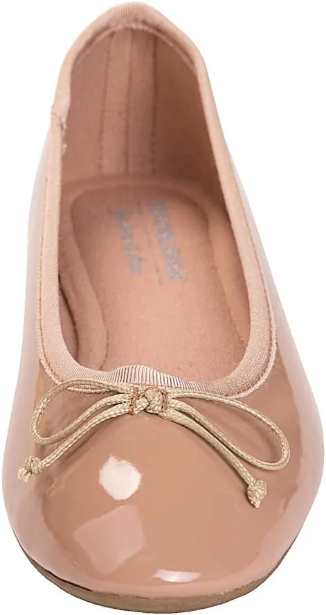 FEVERSOLE Women's Macaroon Colorful Memory Foam Cushion Insock Patent Ballet Flat