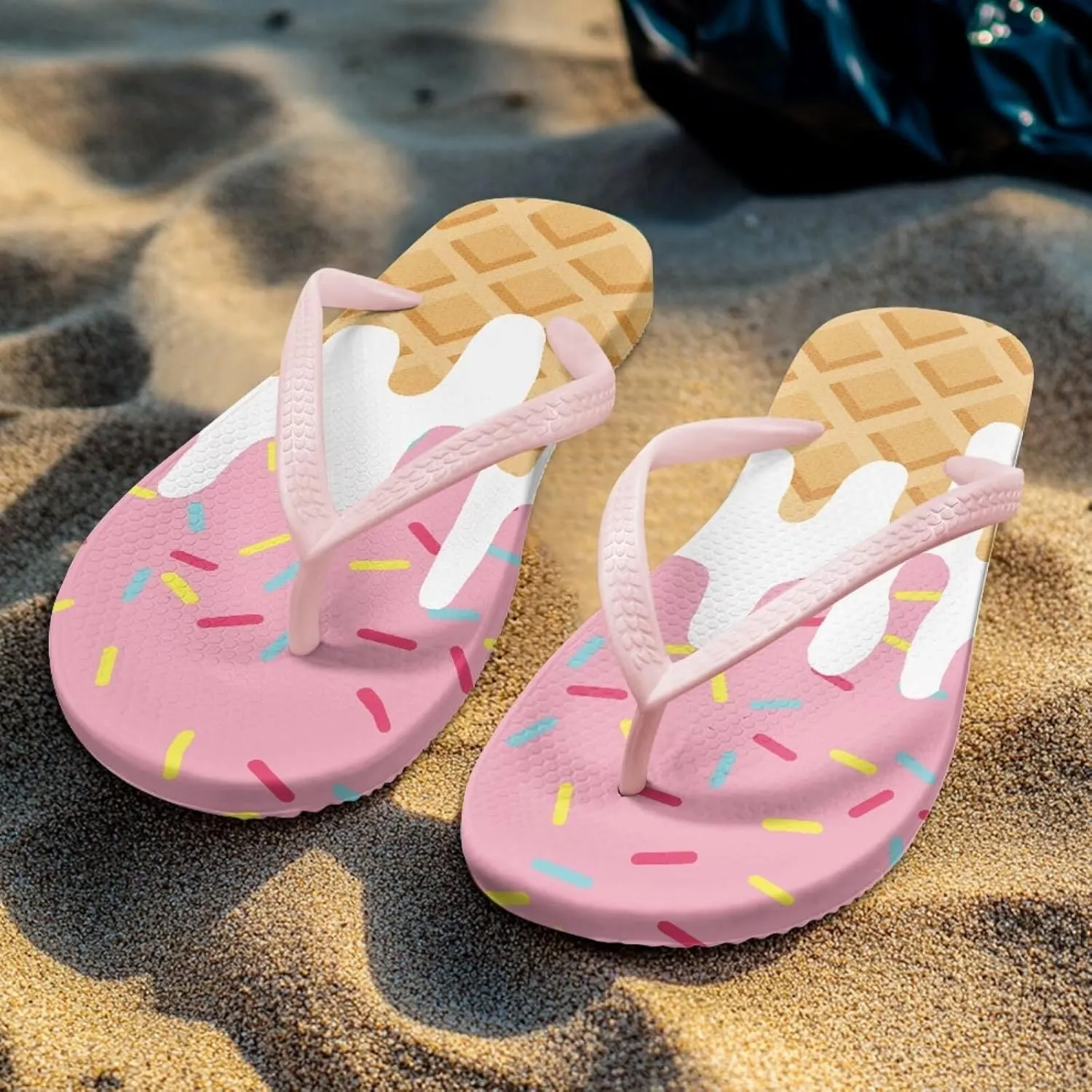Flip Flop Shower Shoes Casual Slim T-Strap Slides Sandals Ladies Comfort Lightweight Soft Yoga Mat Thong Sandal Slip On Summer Slippers