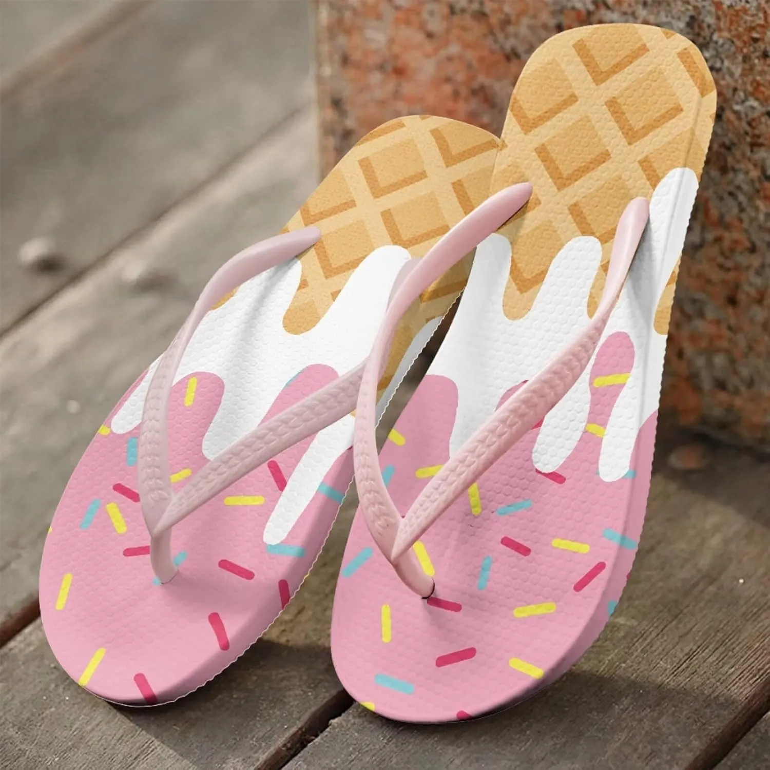 Flip Flop Shower Shoes Casual Slim T-Strap Slides Sandals Ladies Comfort Lightweight Soft Yoga Mat Thong Sandal Slip On Summer Slippers