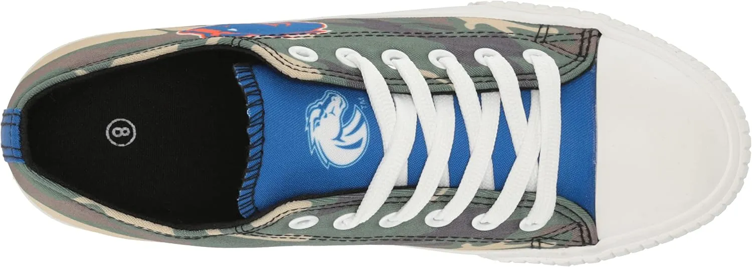 FOCO Women's NCAA College Team Logo Fashion Low Top Canvas Sneakers Shoes