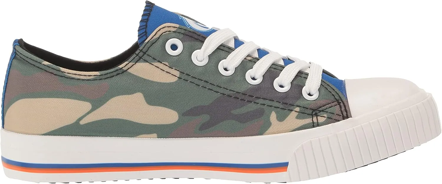 FOCO Women's NCAA College Team Logo Fashion Low Top Canvas Sneakers Shoes