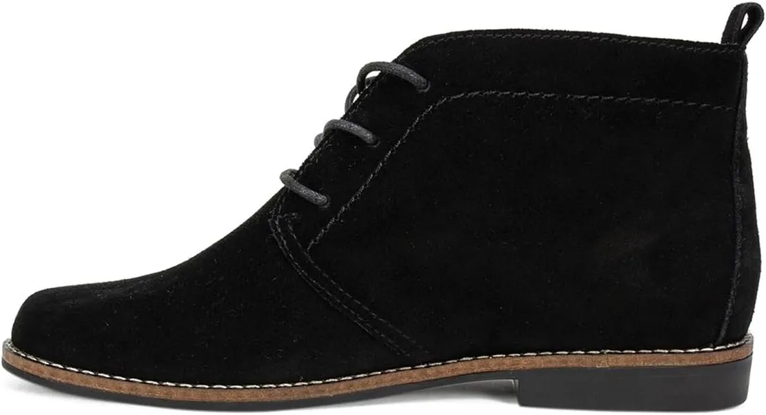FOWT Women Stylish Lace-up Ankle Boots Round Toe Comfortable Low Heel Flat Dress Booties Ladies Casual Vacation Leisure Shoes Size 4-16 US
