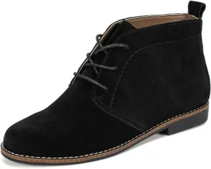 FOWT Women Stylish Lace-up Ankle Boots Round Toe Comfortable Low Heel Flat Dress Booties Ladies Casual Vacation Leisure Shoes Size 4-16 US