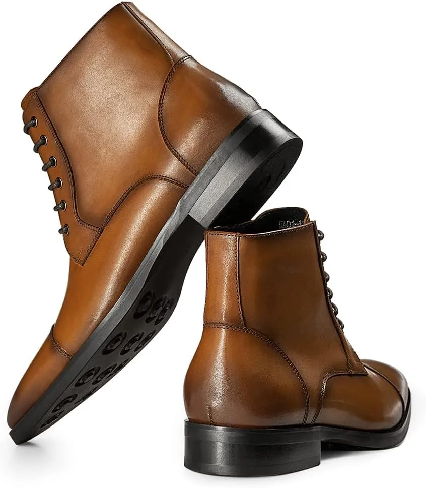 GIFENNSE Mens Dress Boots Formal Chelsea Boots for Men