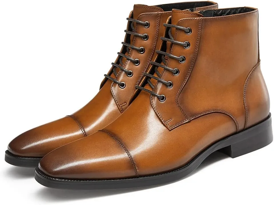GIFENNSE Mens Dress Boots Formal Chelsea Boots for Men