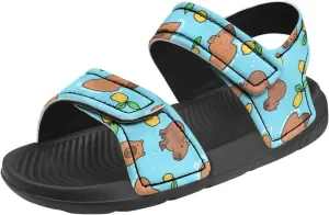 Girls Capybara Sandals Fashion Athletic Summer Sport Sandals Adjustable for Kids Toddler Cute Beach Water Shoes
