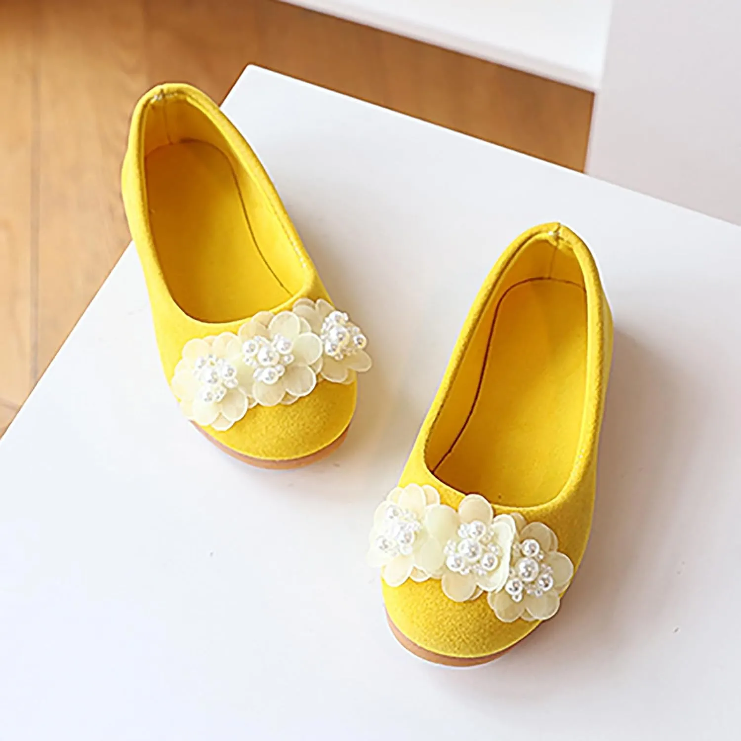 Girls Dress Shoes Girls Baby Shoes Pearl Flower Sandals Dancing Infant Pearl Bling Single Kids Kids Closed Toe Water Sandal