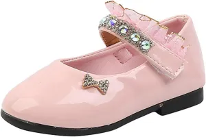 Girls Sandals Open Toe Girls Leather Shoes Spring And Fall Soft Bottom Shoes Foreign Students Small Leather Dance Fashion Flat Bottom Lightweight Open Toe Beach Holiday Sandals