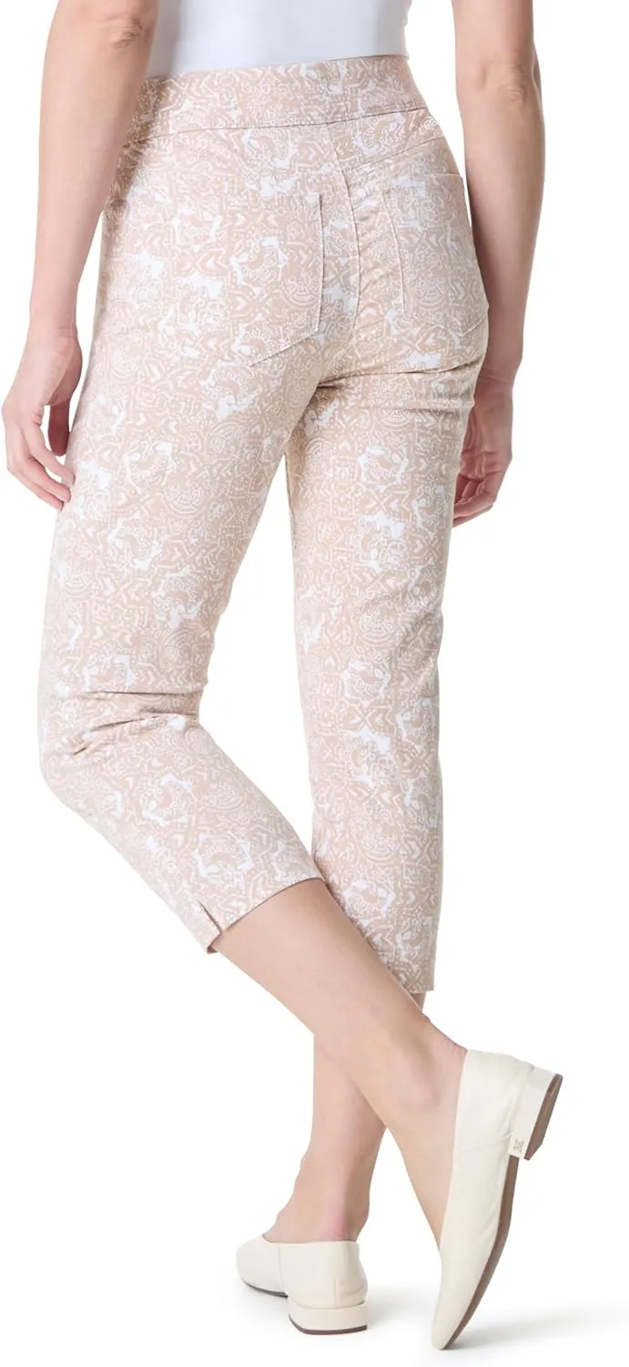 Gloria Vanderbilt Women's Shape Effect Pull on High Rise Straight Leg Capri Standard