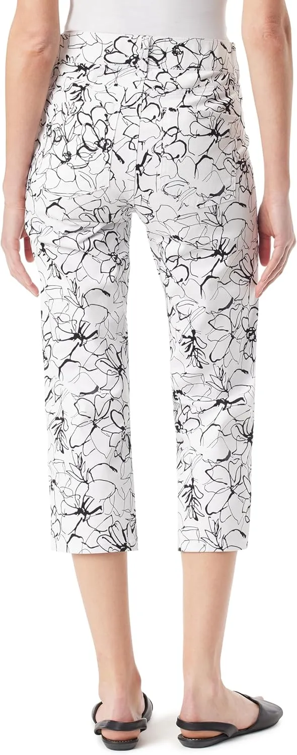 Gloria Vanderbilt Women's Shape Effect Pull on High Rise Straight Leg Capri Standard
