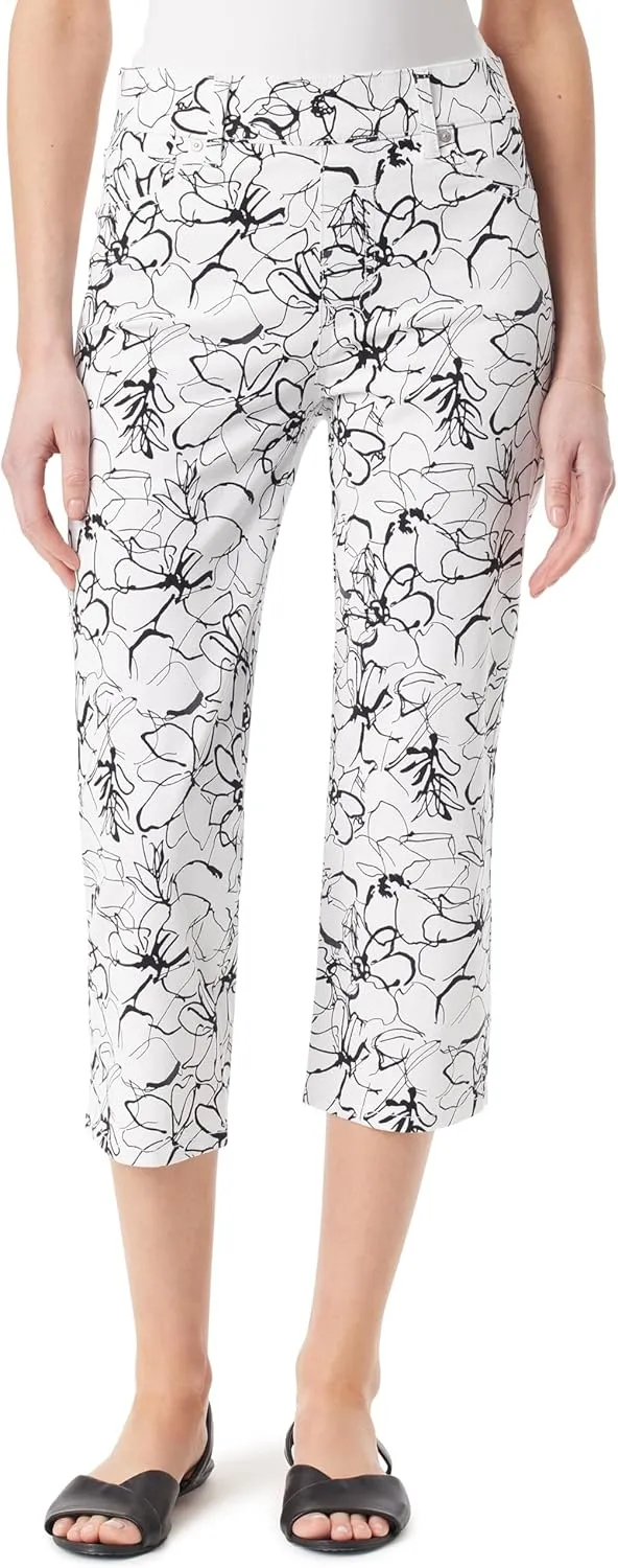 Gloria Vanderbilt Women's Shape Effect Pull on High Rise Straight Leg Capri Standard