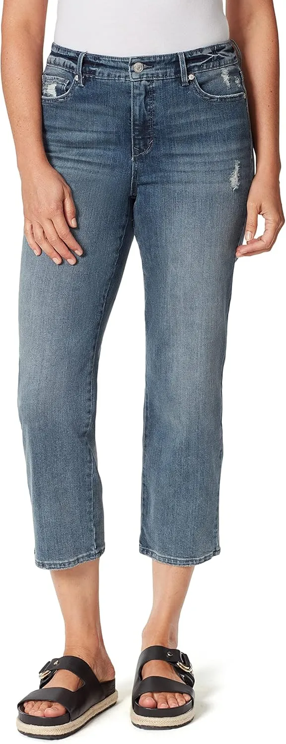 Gloria Vanderbilt Women's Slim Straight Leg Crop Standard