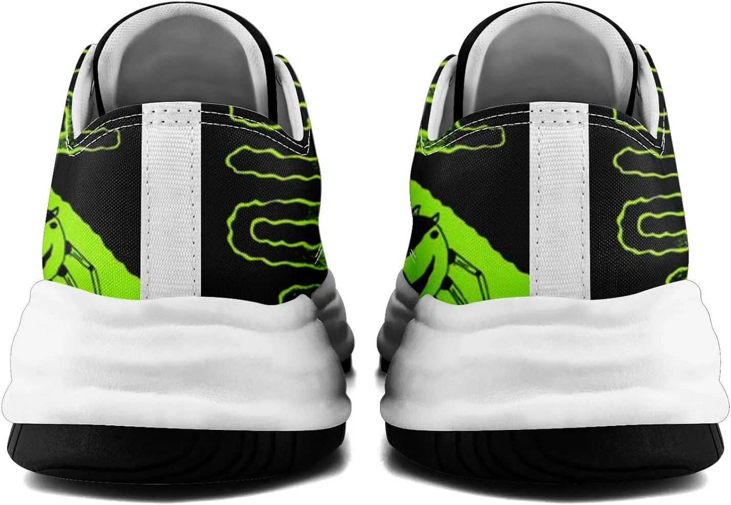 Gothic Skull Print Sneakers for Men Women – Low Top Canvas Shoes with Rubber EVA Sole, Punk Streetwear Fashion