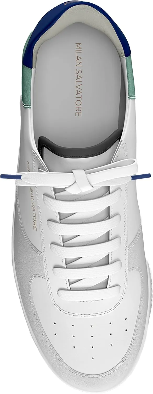 Handmade Men's Acqua Bold Series Sneaker | Acqua Bold Sneakers Shoes for Men - Classic Premium Italian Leather Walking & Casual Fashion Sneakers Shoes with Comfort Lace Up