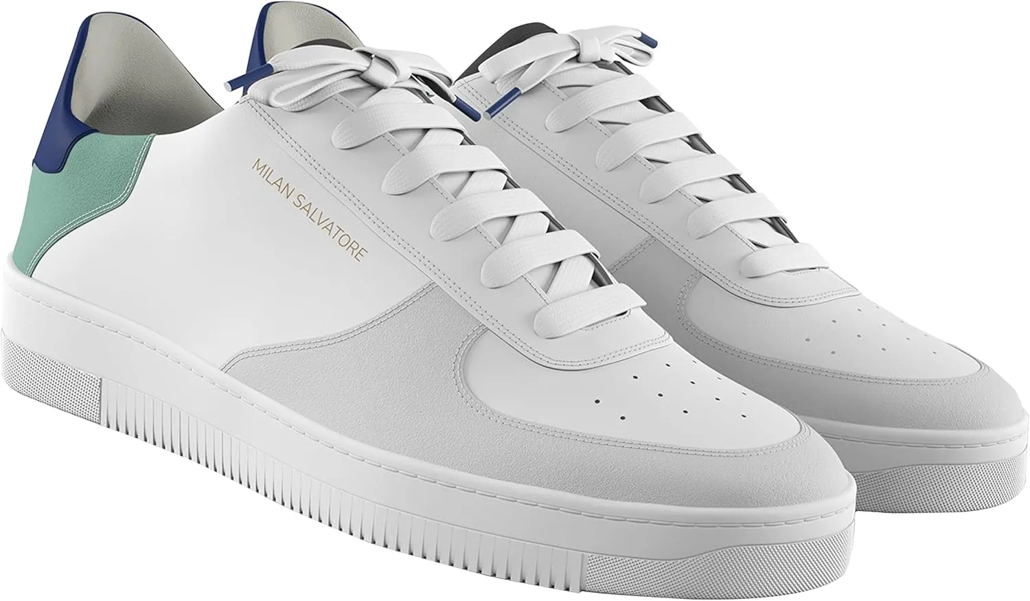 Handmade Men's Acqua Bold Series Sneaker | Acqua Bold Sneakers Shoes for Men - Classic Premium Italian Leather Walking & Casual Fashion Sneakers Shoes with Comfort Lace Up