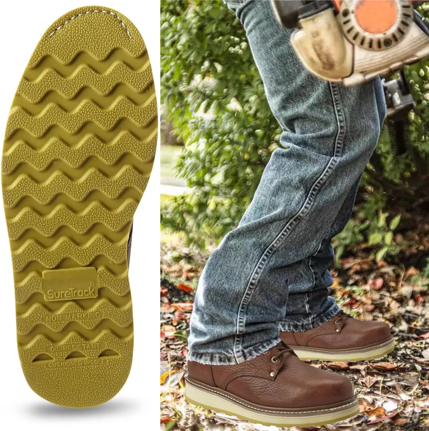 HANDPOINT Men's Stylish Classic 6" Soft Toe EH Work Boots - Brown 84984