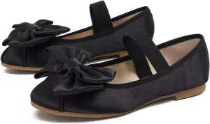 Hee grand Women's Mary Jane Shoes Satin Round Toe Ballerina Flats Fashion Sparkling Rhinestones Dress Shoes Comfort Dancing Shoes