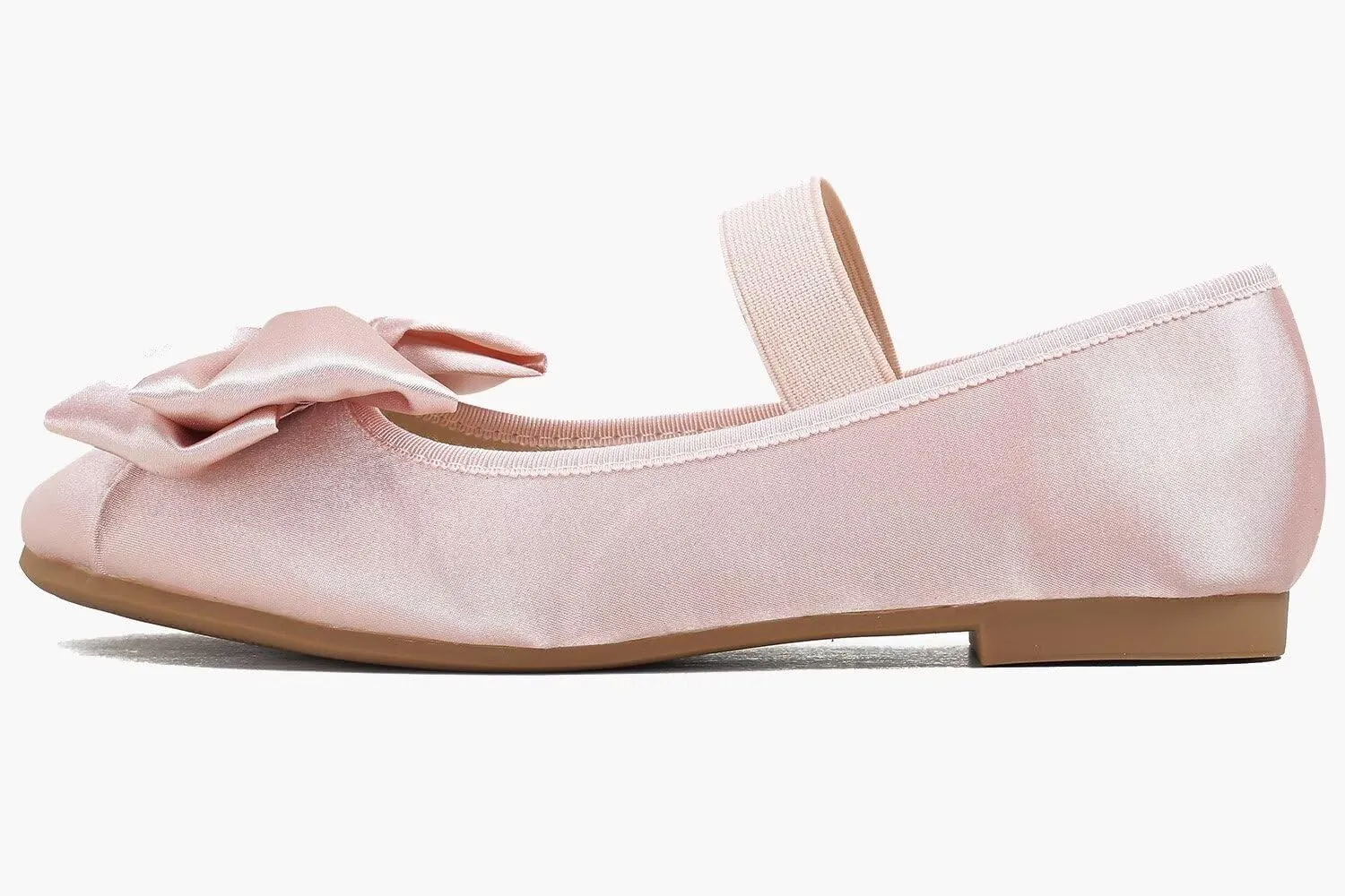 Hee grand Women's Mary Jane Shoes Satin Round Toe Ballerina Flats Fashion Sparkling Rhinestones Dress Shoes Comfort Dancing Shoes