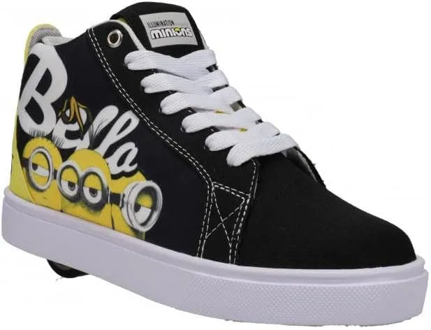 HEELYS Unisex-Child Racer 20 Mid Minions Wheeled Heel Shoe