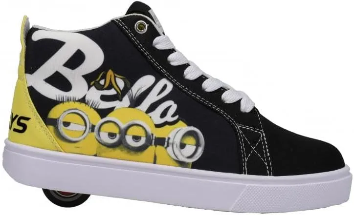 HEELYS Unisex-Child Racer 20 Mid Minions Wheeled Heel Shoe