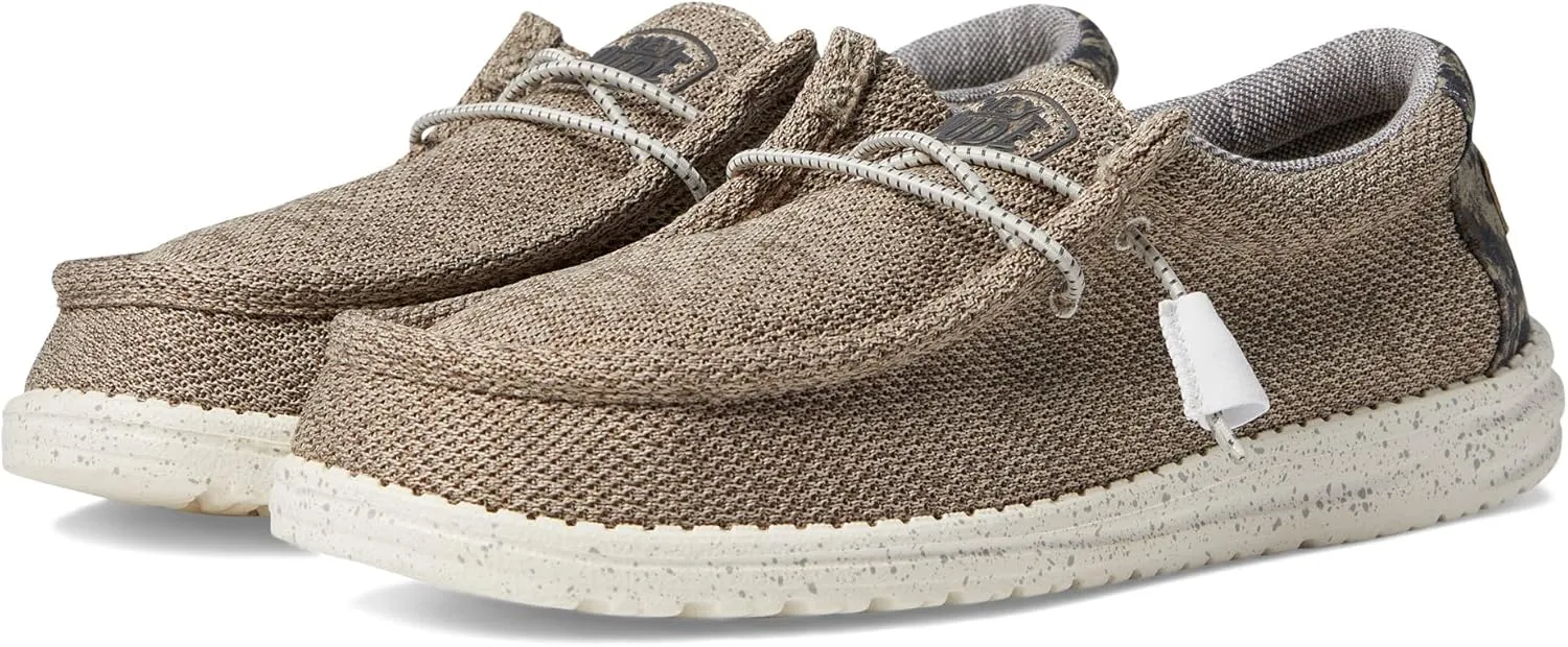 Hey Dude Men's Wally Stretch | Men's Loafers | Comfortable & Light-Weight