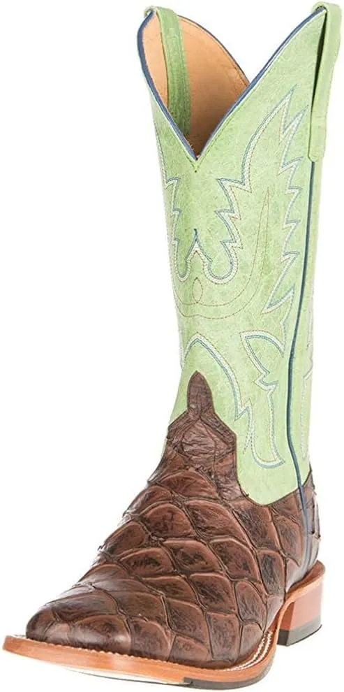 Horsepower Mens Cognac Filet of Fish Seas The Day Top Cowboy Boots