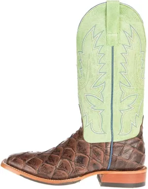 Horsepower Mens Cognac Filet of Fish Seas The Day Top Cowboy Boots