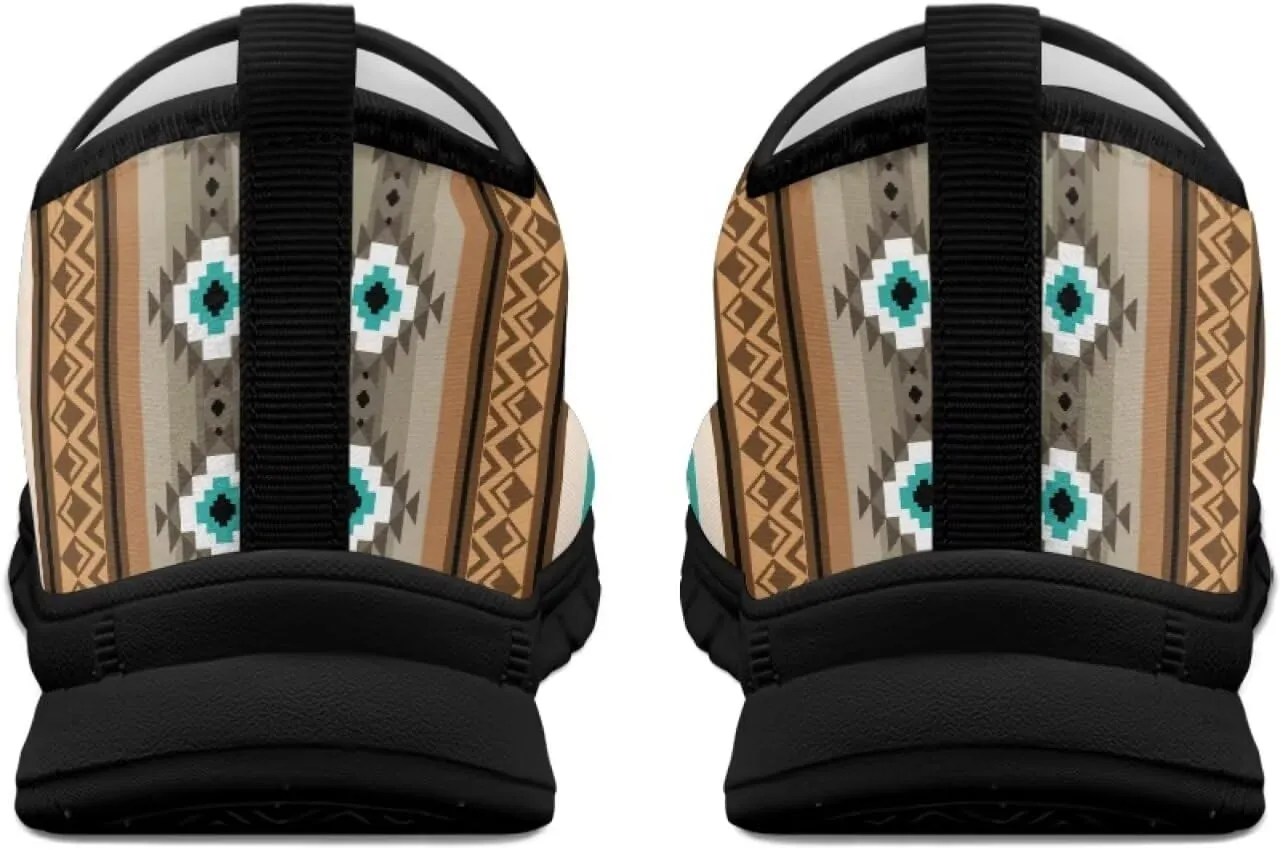 Howilath Western Tribal Aztec Mens Slip on Loafers Casual Shoes Running Sneakers Breathable Hands Free Shoes